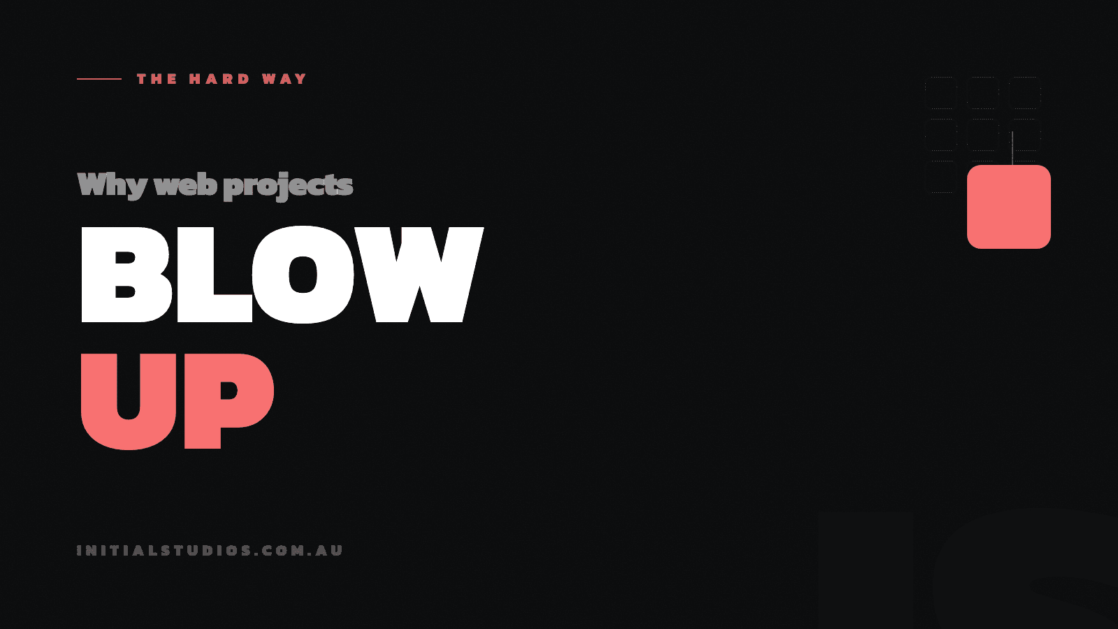 The words Blow Up in bold type on a dark background with a red accent rule, the series mark for The Hard Way